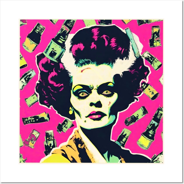 Crazy POP Bride of Frankenstein Wall Art by TJWDraws